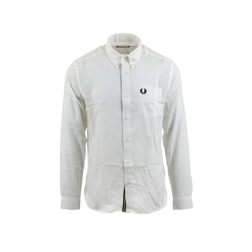 Camicia Uomo in puro cotone Bianco Fred Perry- Francavilla Moda
